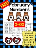 February FREEBIE - Numbers 0 to 100 Practice