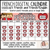 February FRENCH & English Interactive Calendar | Back to S