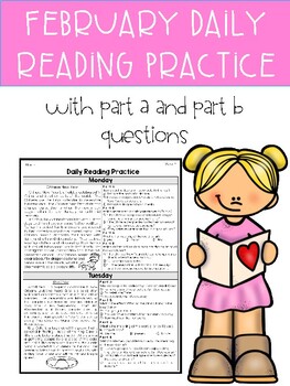 Preview of February 3rd Grade Florida F.A.S.T. Reading ELA Daily Practice