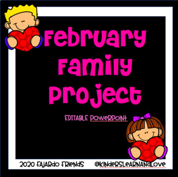 Preview of February Family Project (Valentine Box)
