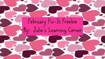 Preview of February Fix-It Freebie