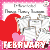 February Fluency Passages & Differentiated Phonics Passage