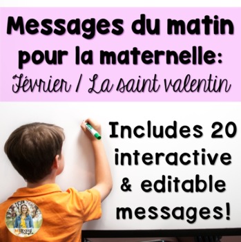 Preview of February French Morning Messages/Messages du matin: février