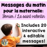 February French Morning Messages/Messages du matin: février