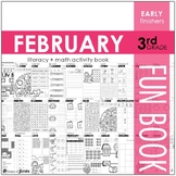 February Fun Book - NO PREP Literacy + Math Skillbuilders 