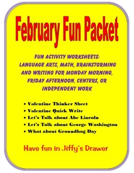 Preview of February Fun Packet