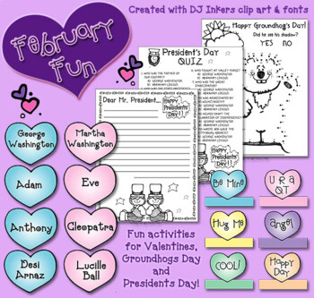 Preview of February Fun for Kids - Holiday Activity Download