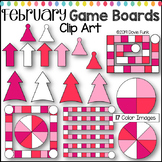 February Game Boards Clip Art