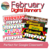 February Google Classroom Headers