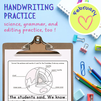 Preview of February Handwriting Packet