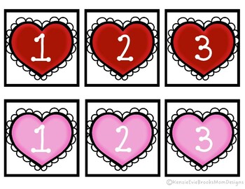 Preview of February - Heart Numbers for Centers - Games - Intervention - Calendar #s1-50