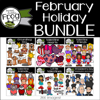 Preview of February Holiday Clip Art Bundle