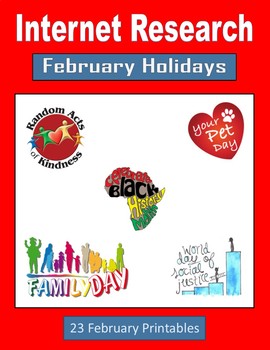 Preview of February Holidays - Internet Research