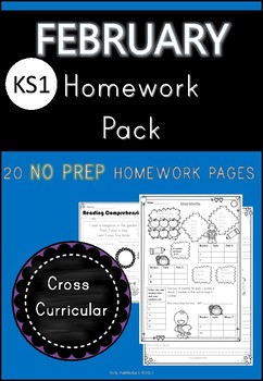 Preview of February Homework Pack