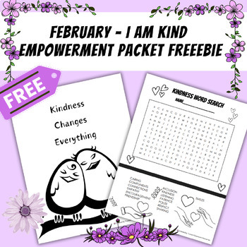 Preview of February I am Kind Freebie - Empowering - Fun