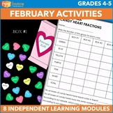 February Independent Work Packet - Valentine's Day Fast Fi