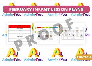 Preview of February Infant Lesson Plans