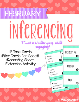 February Inferencing Task Cards