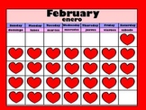 February Interactive Calendar