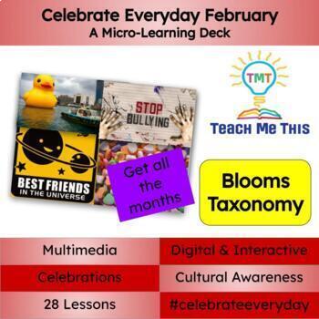 Preview of February Interactive Discussion Slides | Starters | Writing Prompts | Digital