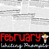 Writing Prompts FEBRUARY (Bell Ringer, Morning Work, Daily