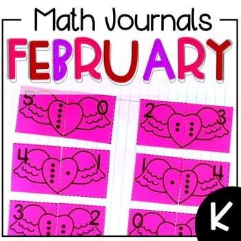 Preview of February Interactive Math Journal Kindergarten