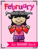 February Journal Prompts - No Prep Writing Center