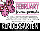 February Journal and Prompts {Kindergarten}