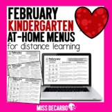 February Kindergarten Choice Board Activities - Math, Writ
