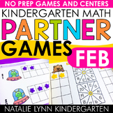February Kindergarten Math Partner Games for Winter Math C