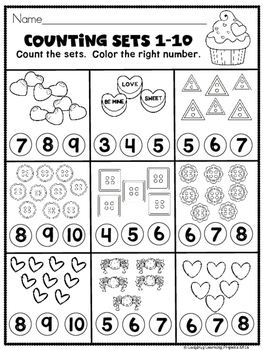 february kindergarten math review for numbers 1 20 tpt