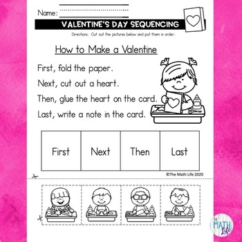 february kindergarten print and go worksheets math and ela by the math life