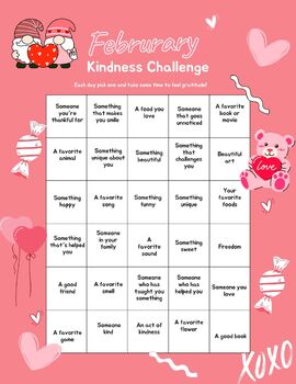 Preview of February Kindness Challenge