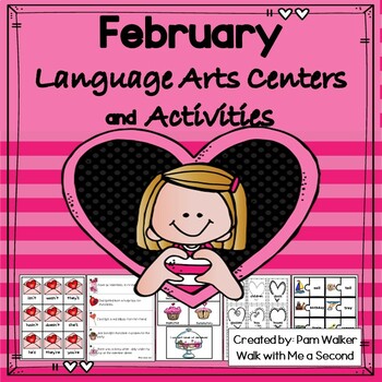 Preview of February Language Arts Centers and Activities