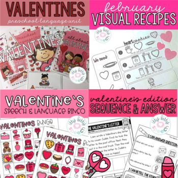 Preview of February Speech & Language Therapy Bundle