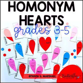 Preview of February Literacy Center | Homonyms, Homophones, Homographs