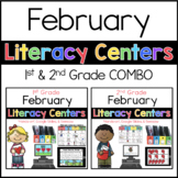 1st and 2nd Grade February Literacy Centers