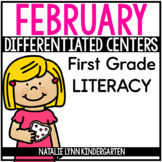 February Literacy Centers for 1st Grade | Differentiated Centers