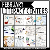 February Literacy Centers for Kindergarten