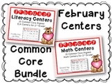 February Literacy & Math Centers Menu BUNDLE {Common Core 