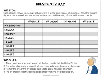 February Logic Puzzles By Teacher Gems Teachers Pay Teachers