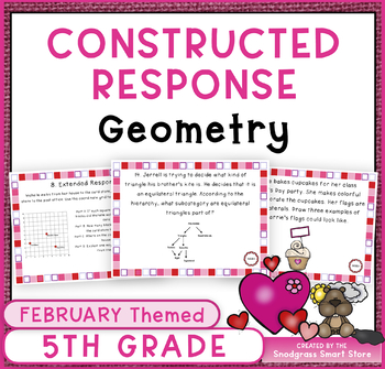 Preview of February Math Activities: Geometry Word Problems