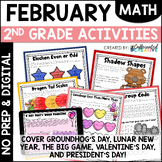 February Math Activities & Worksheets No Prep Printables 2