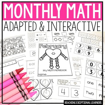 Preview of February Math for Special Education