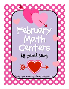 Preview of February Math Centers - CC Aligned