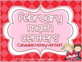 February Math Centers Canadian Money Version