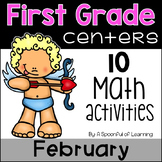 February Math Centers - First Grade