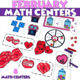 February Math Centers Valentines Day Games