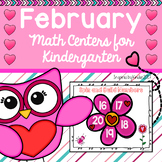 February Math Centers for Kindergarten
