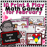 Math Games and Centers for February - Primary